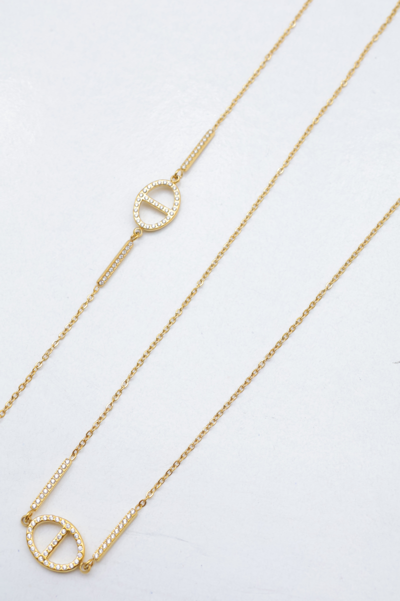Parure de bijoux en acier inoxydable