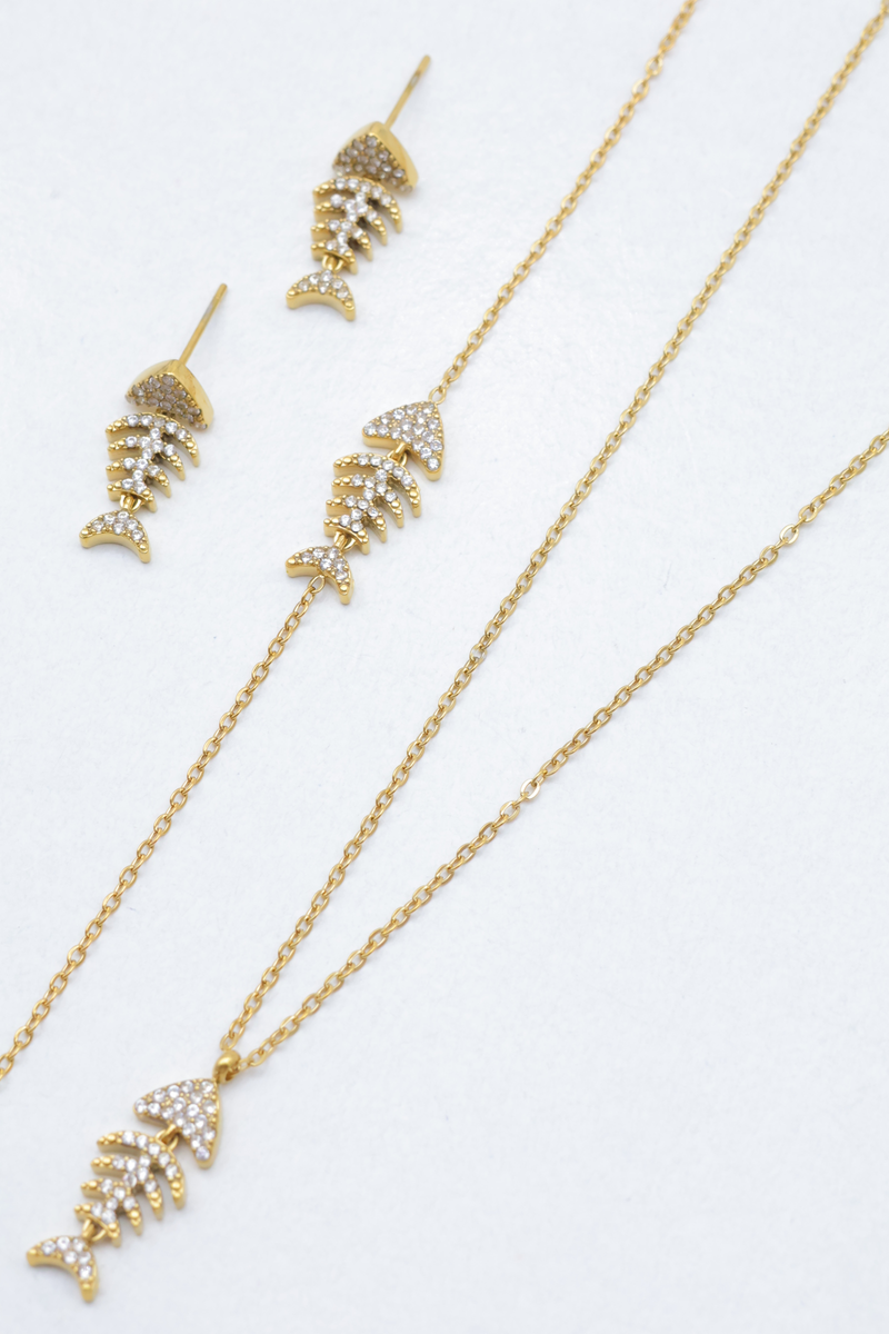 Parure de bijoux en acier inoxydable