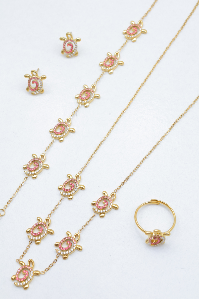 Parure de bijoux en acier inoxydable