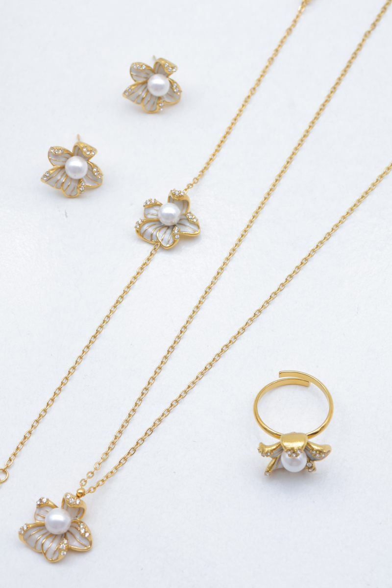 Parure de bijoux en acier inoxydable