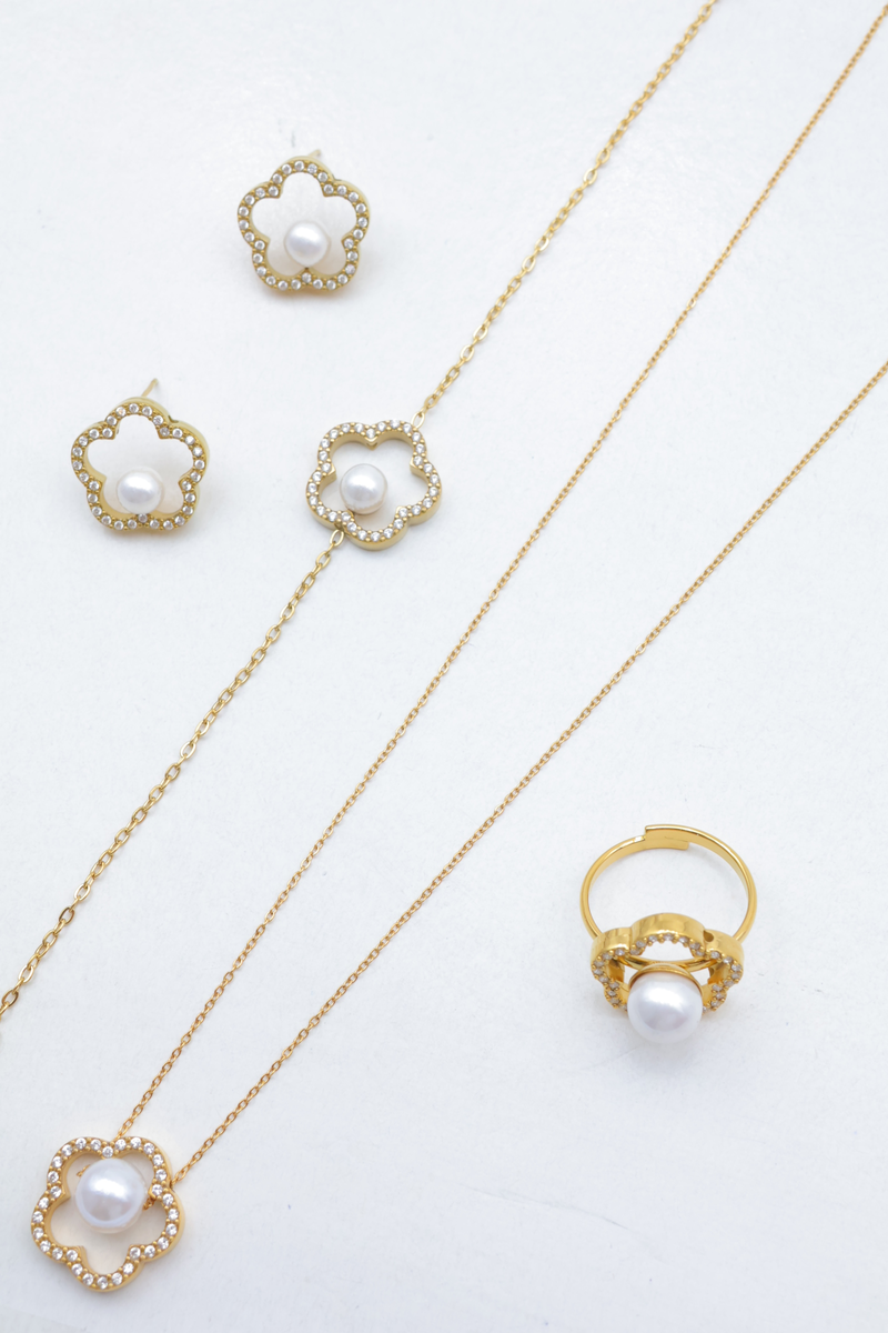 Parure de bijoux en acier inoxydable