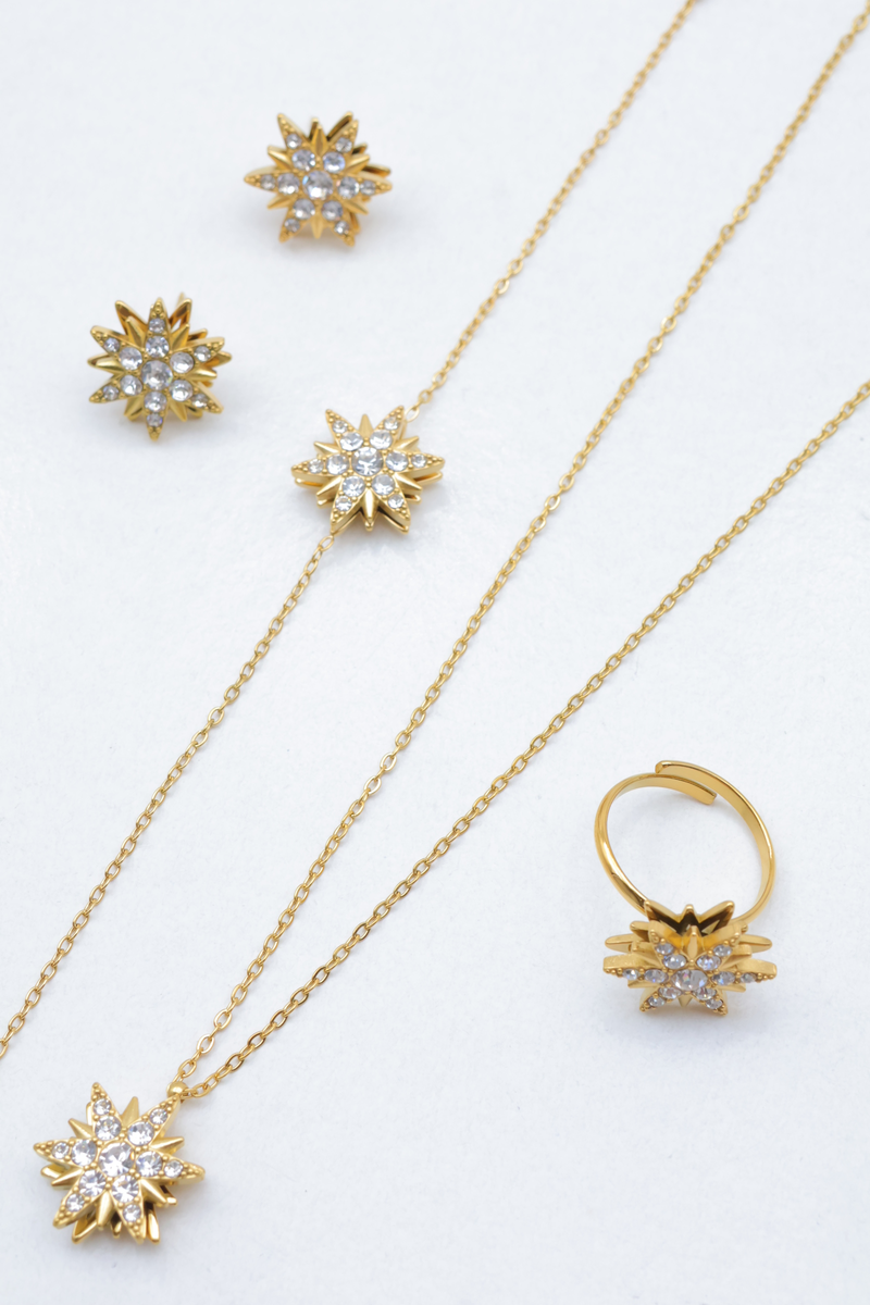 Parure de bijoux en acier inoxydable