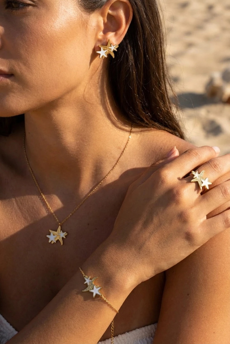 Parure de bijoux en acier inoxydable