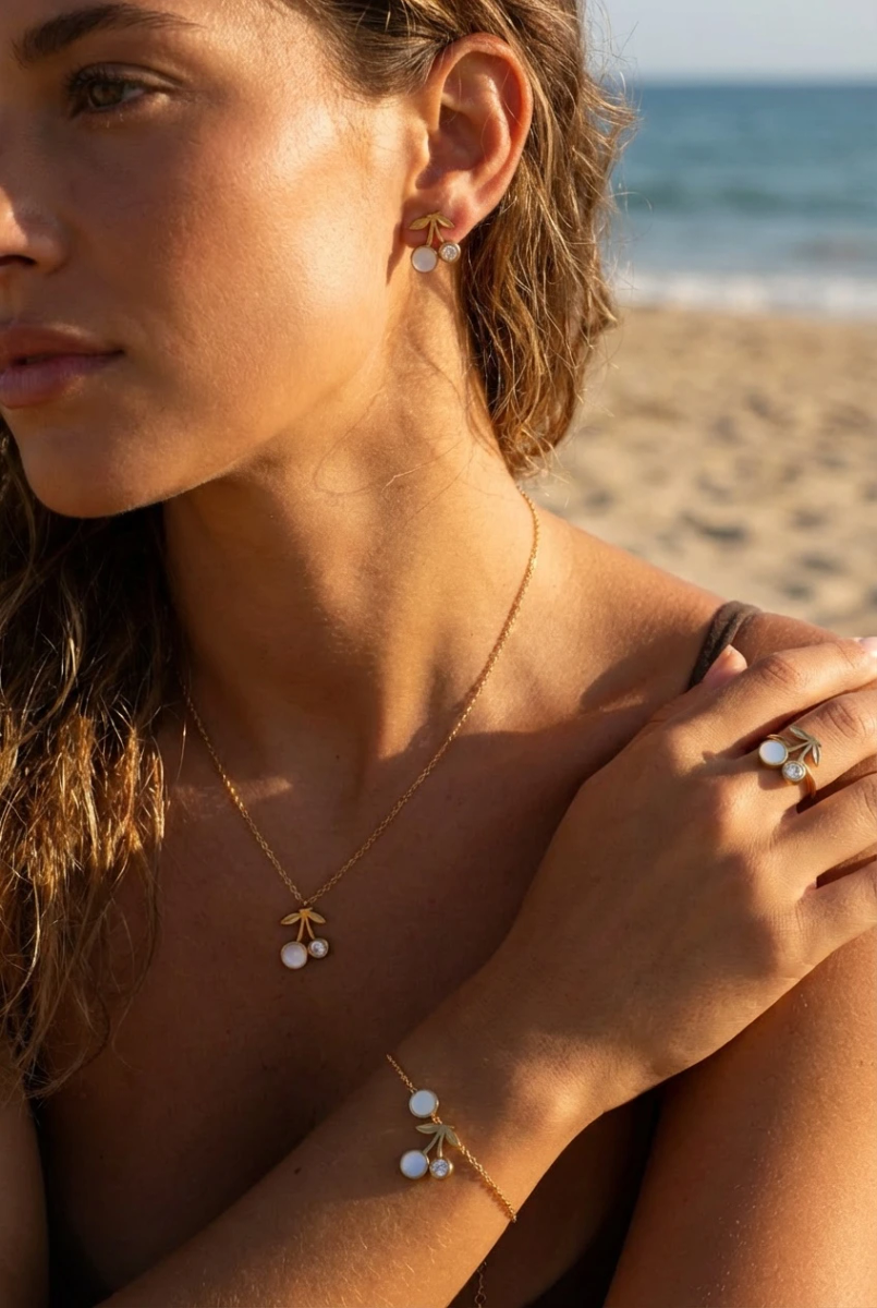 Parure de bijoux en acier inoxydable