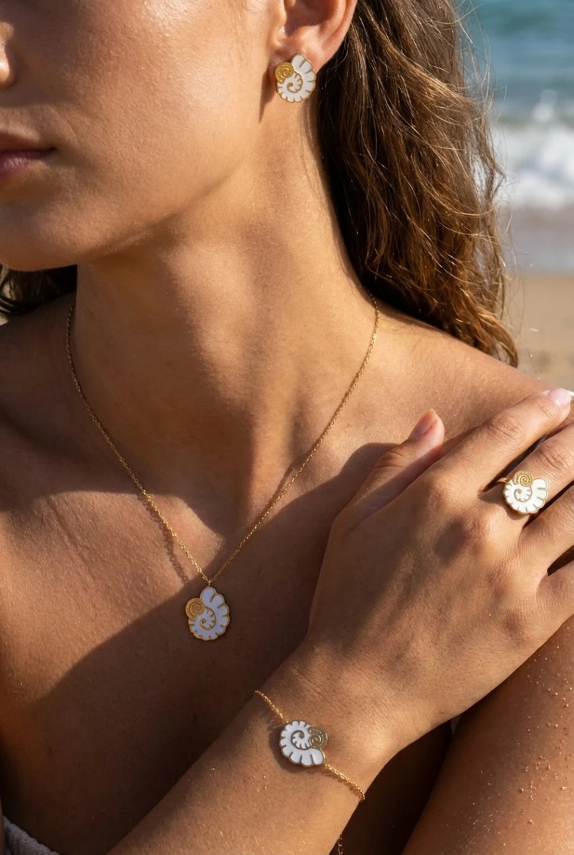 Parure de bijoux en acier inoxydable