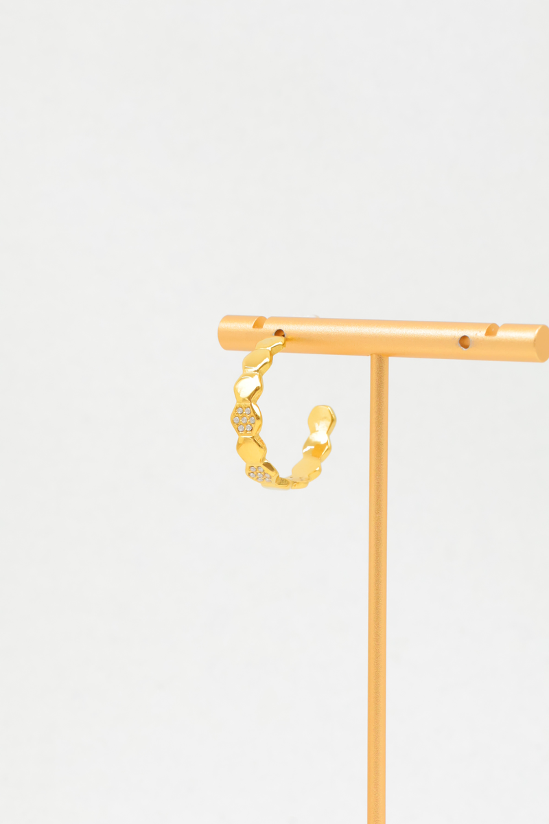 Boucles d'oreilles en acier inoxydable