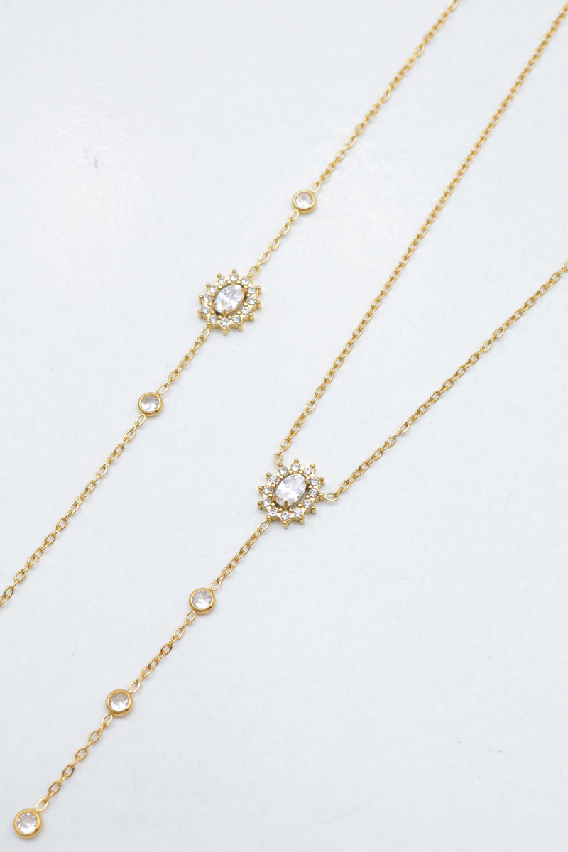 Parure de bijoux en acier inoxydable