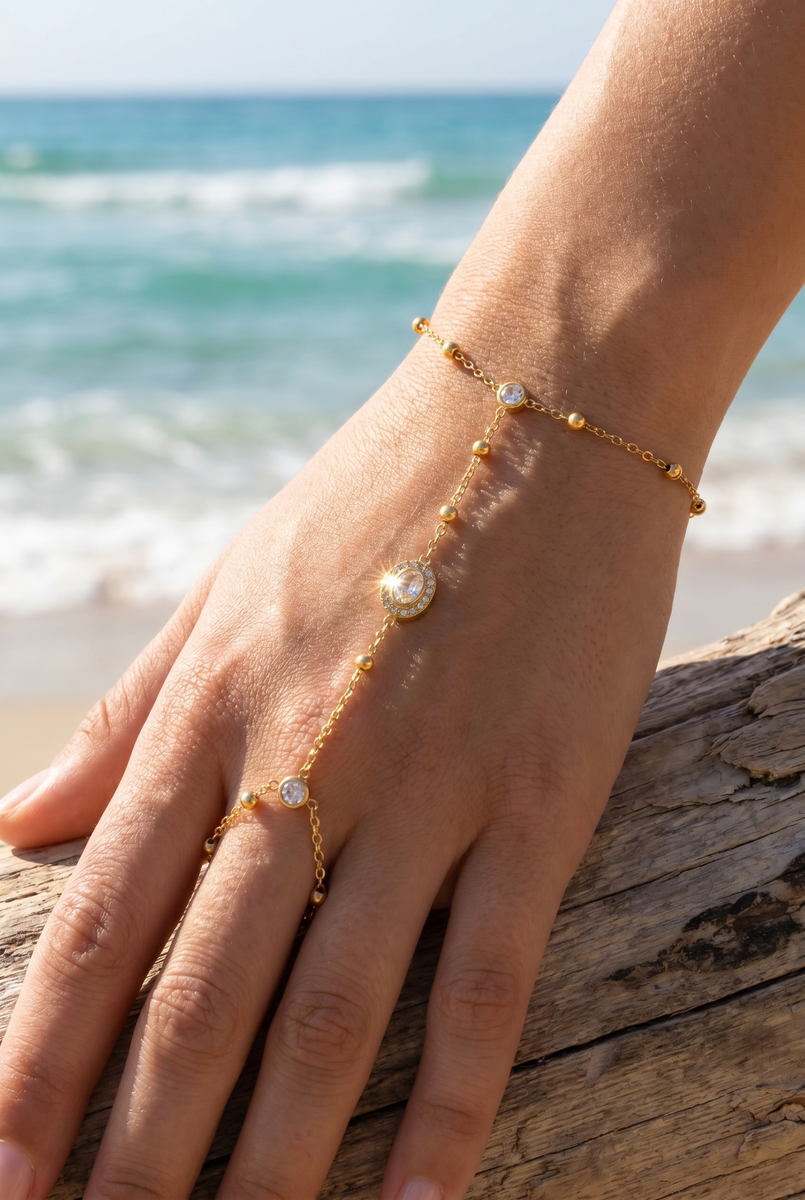 Bracelet de main en acier inoxydable